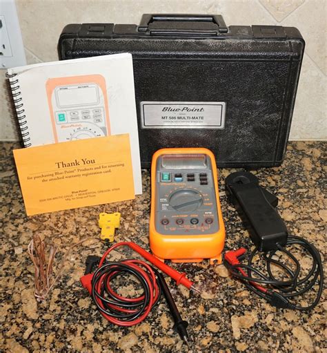 To get the best experience using shop. . Blue point multimeter mt586 manual